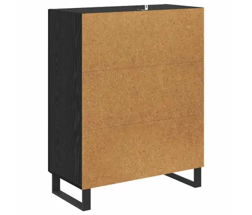 Puse Melns Ozolkoks 69,5 X 34 X 90 Cm Vidaxl