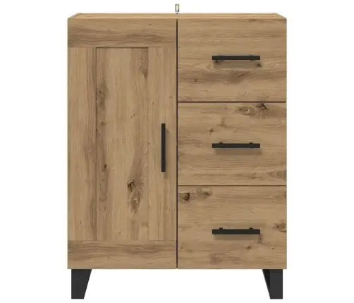 Puse Ar Atvilktni Artisānā Ozols 69,5 X 34 X 90 Cm Vidaxl