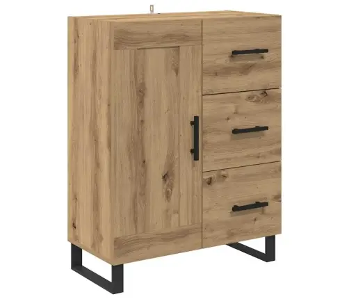 Puse Ar Atvilktni Artisānā Ozols 69,5 X 34 X 90 Cm Vidaxl