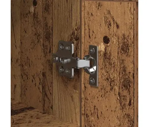 Puse Vecs Koks 34,5 X 34 X 90 Cm Inženierija Koks Un Dzelzs Vidaxl