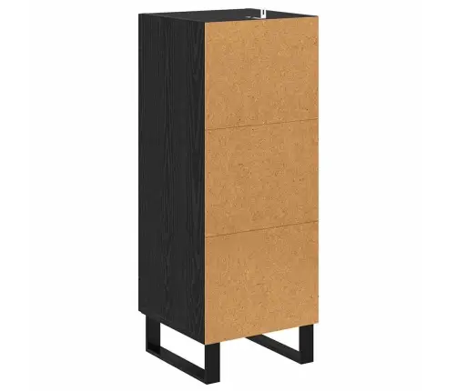 Puse Melns Ozolkoks 34,5 X 34 X 90 Cm Vidaxl