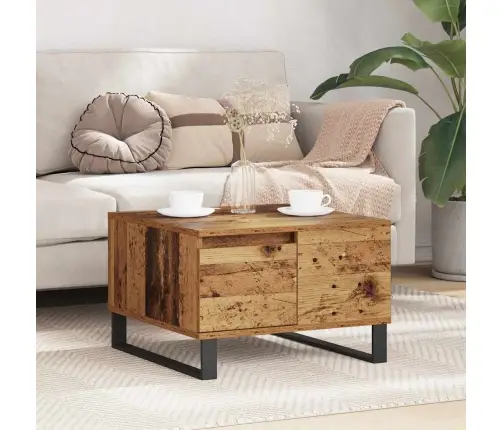 Kohvilaud Sahtliga Vana Puit 55 X 55 X 36.5 Cm Tehispuit