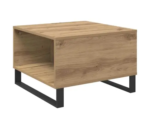 Kafijas Galdiņš Ar Atvilktni Amatnieku Ozola 55 X 55 X 36.5 Cm Vidaxl