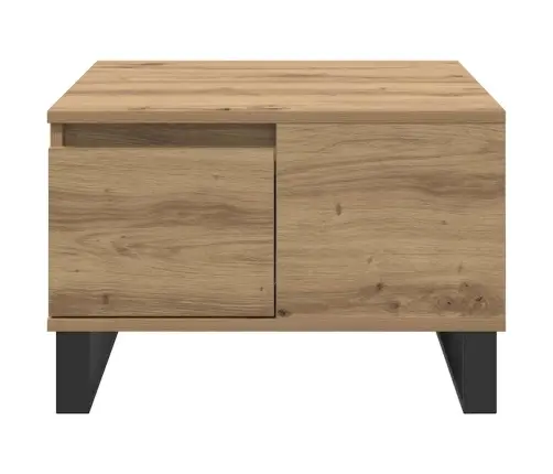 Kafijas Galdiņš Ar Atvilktni Amatnieku Ozola 55 X 55 X 36.5 Cm Vidaxl