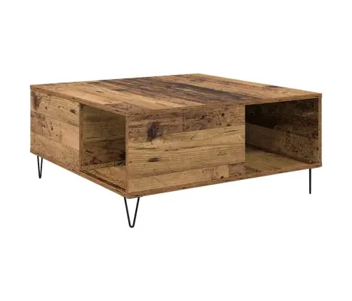 Kafijas Galdiņš Vecs Koks 80 X 80 X 36.5 Cm Inženierijas Koks Vidaxl