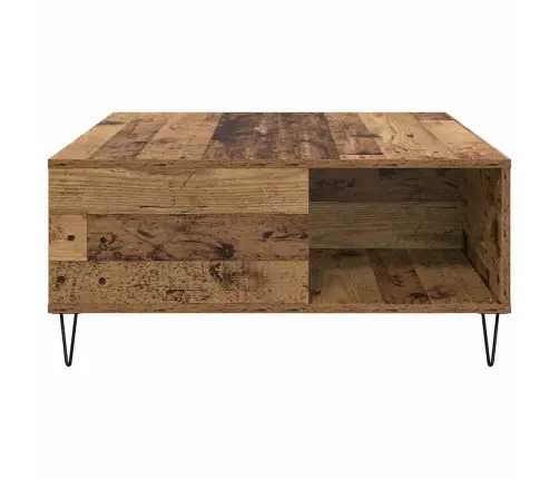 Kafijas Galdiņš Vecs Koks 80 X 80 X 36.5 Cm Inženierijas Koks Vidaxl