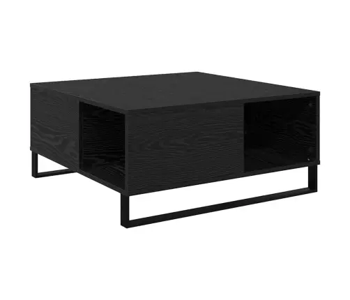 Kavos Staliukas Juoda Ąžuolo 80 X 80 X 36.5 Cm Apdirbta Mediena Kavos Staliukas Juoda Ąžuolo 80 X 80 X 36.5 Cm Apdirbta Mediena