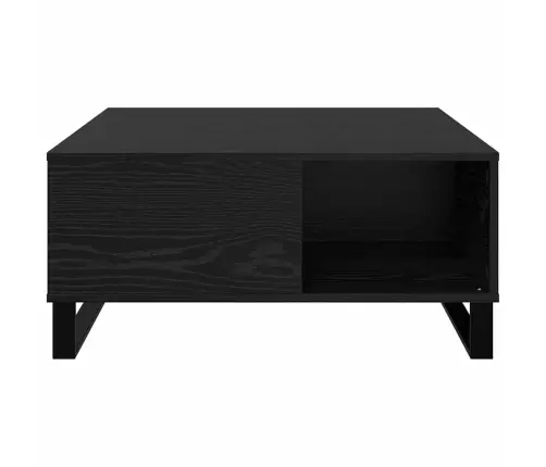 Kavos Staliukas Juoda Ąžuolo 80 X 80 X 36.5 Cm Apdirbta Mediena Kavos Staliukas Juoda Ąžuolo 80 X 80 X 36.5 Cm Apdirbta Mediena