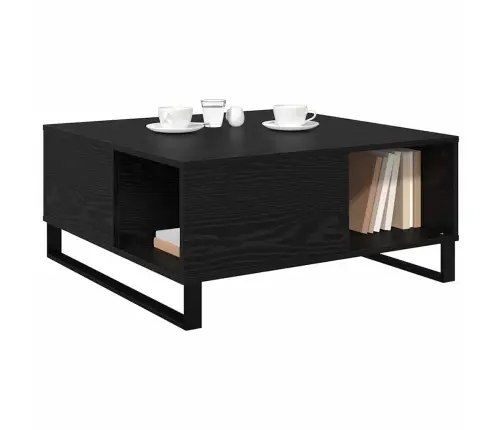 Kavos Staliukas Juoda Ąžuolo 80 X 80 X 36.5 Cm Apdirbta Mediena Kavos Staliukas Juoda Ąžuolo 80 X 80 X 36.5 Cm Apdirbta Mediena