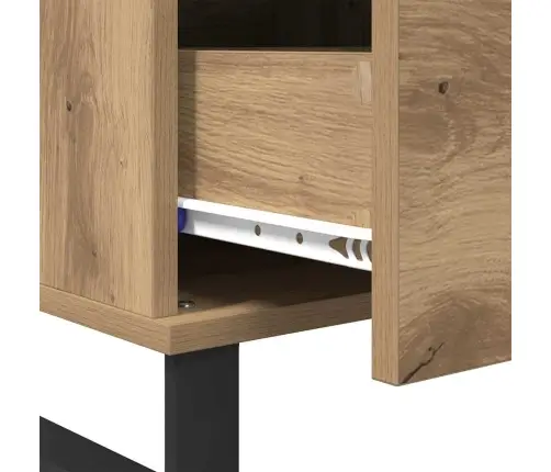 Kafijas Galdiņš Ar Atvilktni Amatnieku Ozola Inženierijas Koks Vidaxl Kafijas Galdiņš Ar Atvilktni Amatnieku Ozola Inženierijas Koks Vidaxl