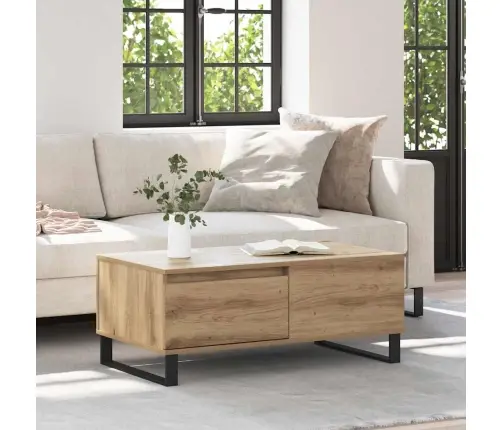 Kafijas Galdiņš Ar Atvilktni Amatnieku Ozola Inženierijas Koks Vidaxl Kafijas Galdiņš Ar Atvilktni Amatnieku Ozola Inženierijas Koks Vidaxl