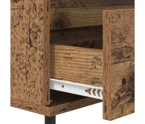 Puse Ar Atvilktni Vecs Koks 35 X 40 X 70 Cm Inženierijas Koks Vidaxl