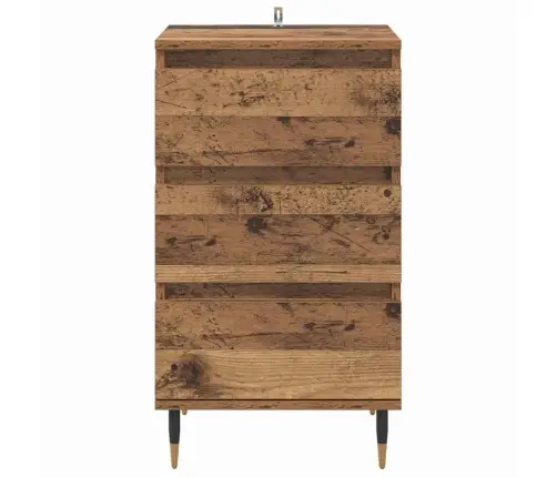 Puse Ar Atvilktni Vecs Koks 35 X 40 X 70 Cm Inženierijas Koks Vidaxl