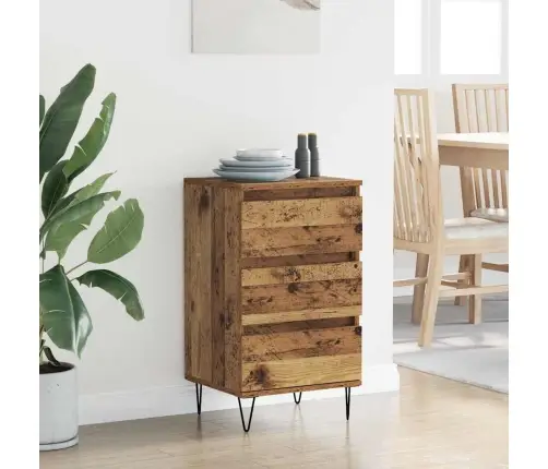 Puse Vecs Koks 40 X 35 X 70 Cm Inženierija Koks Un Dzelzs Vidaxl