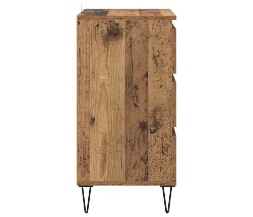 Puse Vecs Koks 40 X 35 X 70 Cm Inženierija Koks Un Dzelzs Vidaxl