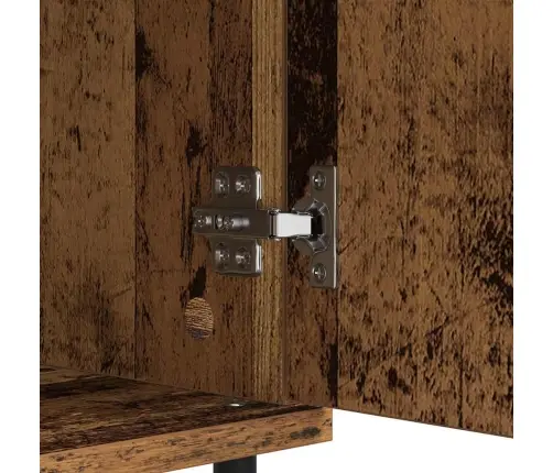 Puse Vecs Koks 60 X 35 X 70 Cm Inženierija Koks Un Dzelzs Vidaxl