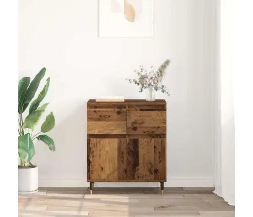 Puse Vecs Koks 60 X 35 X 70 Cm Inženierija Koks Un Dzelzs Vidaxl