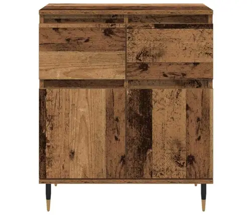 Puse Vecs Koks 60 X 35 X 70 Cm Inženierija Koks Un Dzelzs Vidaxl