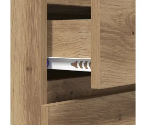 Puse Artisānā Ozols 60 X 35 X 70 Cm Inženierija Koks Un Dzelzs Vidaxl