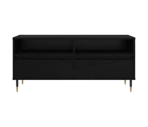 Televizoriaus Spintelė Juodas Ąžuolas 100 X 34,5 X 44,5 Cm