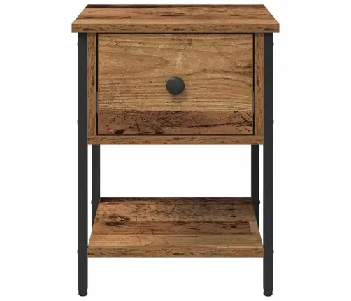 Naktsgaldiņš Ar Atvilktni 2 Pcs Vecs Koks 34 X 35,5 X 45 Cm Vidaxl