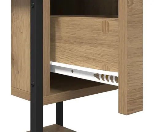 Naktsgaldiņš 2 Pcs Amatnieku Ozola 34 X 35,5 X 45 Cm Vidaxl