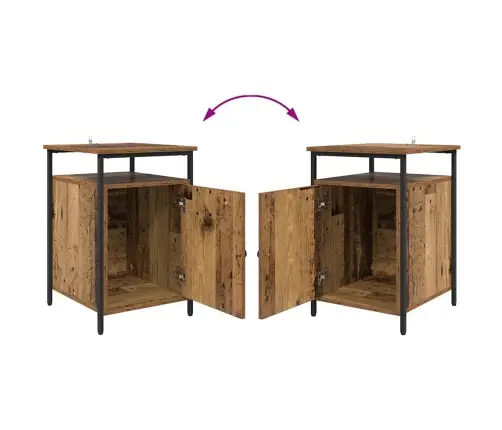 Nakts Skapītis 2 Pcs Vecs Koks 40 X 42 X 60Cm Inženierijas Koks Vidaxl Nakts Skapītis 2 Pcs Vecs Koks 40 X 42 X 60Cm Inženierijas Koks Vidaxl