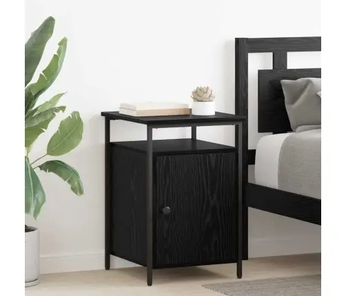 Nakts Skapītis Melns Ozols 40 X 42 X 60Cm Inženierijas Koks Vidaxl Nakts Skapītis Melns Ozols 40 X 42 X 60Cm Inženierijas Koks Vidaxl