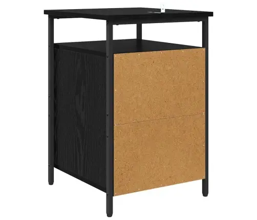 Nakts Skapītis Melns Ozols 40 X 42 X 60Cm Inženierijas Koks Vidaxl Nakts Skapītis Melns Ozols 40 X 42 X 60Cm Inženierijas Koks Vidaxl