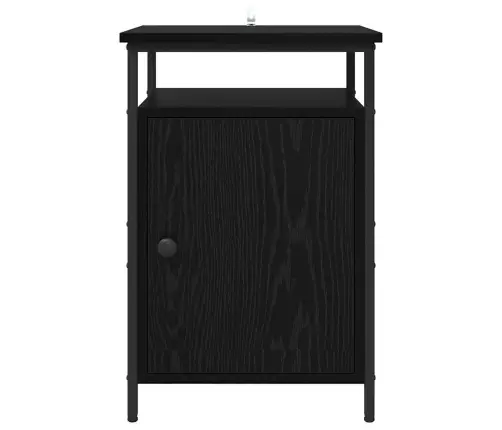 Nakts Skapītis Melns Ozols 40 X 42 X 60Cm Inženierijas Koks Vidaxl Nakts Skapītis Melns Ozols 40 X 42 X 60Cm Inženierijas Koks Vidaxl