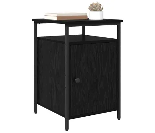 Nakts Skapītis Melns Ozols 40 X 42 X 60Cm Inženierijas Koks Vidaxl Nakts Skapītis Melns Ozols 40 X 42 X 60Cm Inženierijas Koks Vidaxl