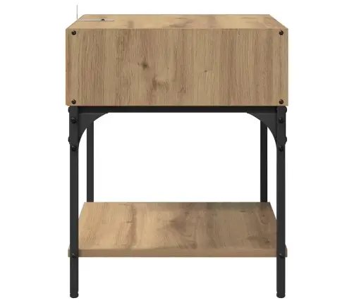 Naktsgaldiņš Amatnieku Ozola 40 X 40 X 50 Cm Inženierijas Koks Vidaxl