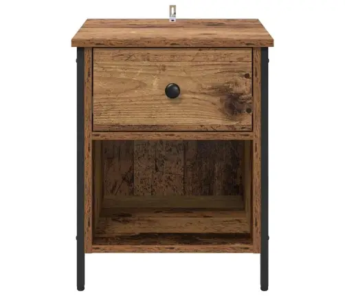 Nakts Skapītis Ar Atvilktni 2 Pcs Vecs Koks 40 X 42 X 50 Cm Vidaxl