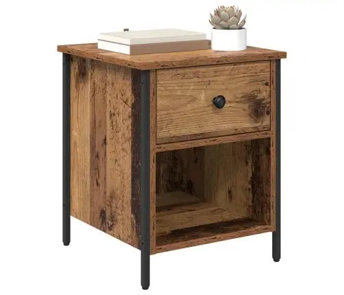 Nakts Skapītis Ar Atvilktni 2 Pcs Vecs Koks 40 X 42 X 50 Cm Vidaxl