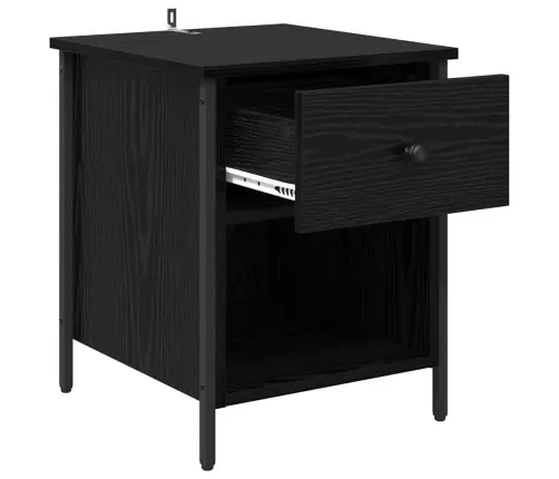 Öölambi Kapp Sahtliga Must Tamm 40 X 42 X 50 Cm Tehispuit