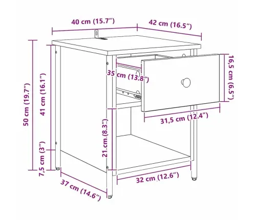 Öölambi Kapp Sahtliga Must Tamm 40 X 42 X 50 Cm Tehispuit