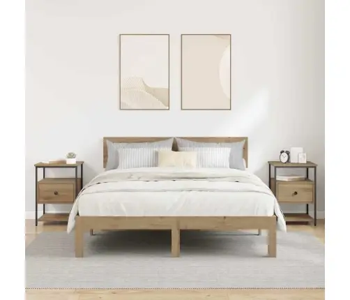 Nakts Skapītis 2 Pcs Amatnieku Ozola 40 X 42 X 56 Cm Vidaxl