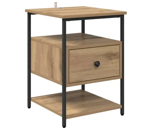 Nakts Skapītis 2 Pcs Amatnieku Ozola 40 X 42 X 56 Cm Vidaxl