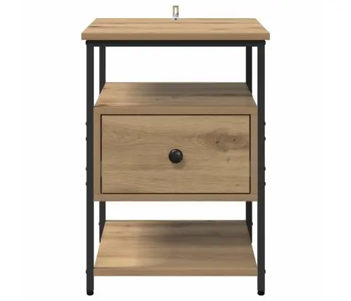 Nakts Skapītis 2 Pcs Amatnieku Ozola 40 X 42 X 56 Cm Vidaxl