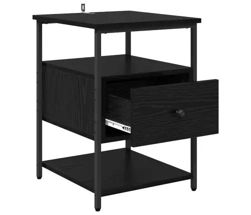 Öölambi Kapp Sahtliga 2 Pcs Must Tamm 40 X 42 X 56 Cm Tehispuit