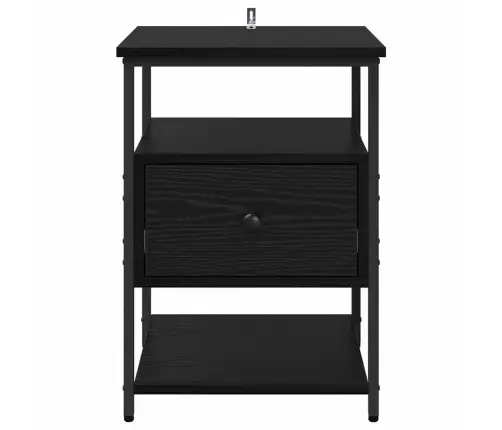 Öölambi Kapp Sahtliga 2 Pcs Must Tamm 40 X 42 X 56 Cm Tehispuit