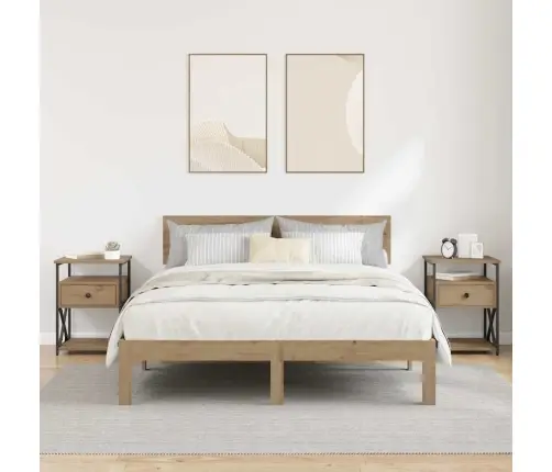 Öölambi Kapp 2 Pcs Käsitöötamm 40 X 42 X 55 Cm Tehispuit