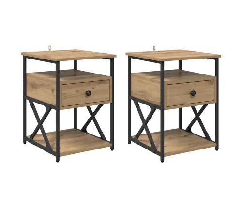 Öölambi Kapp 2 Pcs Käsitöötamm 40 X 42 X 55 Cm Tehispuit