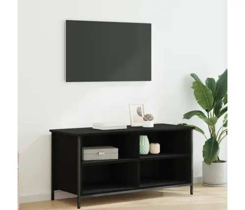 Televizora Skapīša Melns Ozolkoks 100 X 40 X 50 Cm Vidaxl