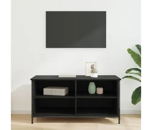 Televizora Skapīša Melns Ozolkoks 100 X 40 X 50 Cm Vidaxl