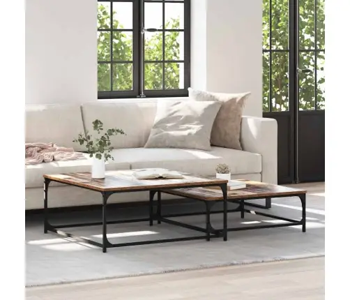 Iekšējais Kafijas Galds 2 Pcs Vecs Koks 80 X 8035 X Cm Vidaxl Iekšējais Kafijas Galds 2 Pcs Vecs Koks 80 X 8035 X Cm Vidaxl