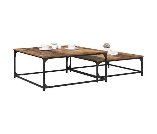 Iekšējais Kafijas Galds 2 Pcs Vecs Koks 80 X 8035 X Cm Vidaxl Iekšējais Kafijas Galds 2 Pcs Vecs Koks 80 X 8035 X Cm Vidaxl