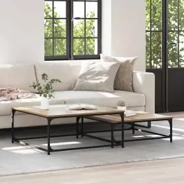 Iekšējais Kafijas Galds 2 Pcs Amatnieku Ozola 80 X 8035 X Cm Vidaxl