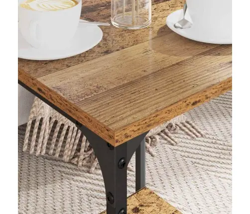 Kafijas Galdiņš Vecs Koks 40 X 40 X 55 Cm Inženierijas Koks Vidaxl