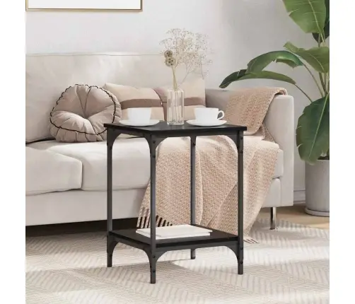 Kavos Staliukas Juodas Ąžuolas 40 X 40 X 55 Cm Apdirbta Mediena